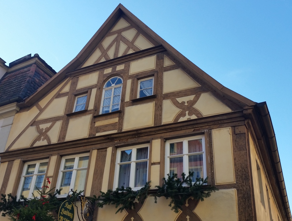 Case a graticcio a Rothenburg ob der Tauber