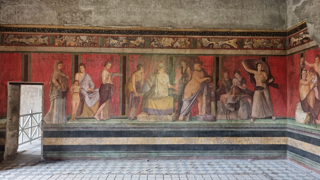 Gli affreschi restaurati della Villa dei Misteri