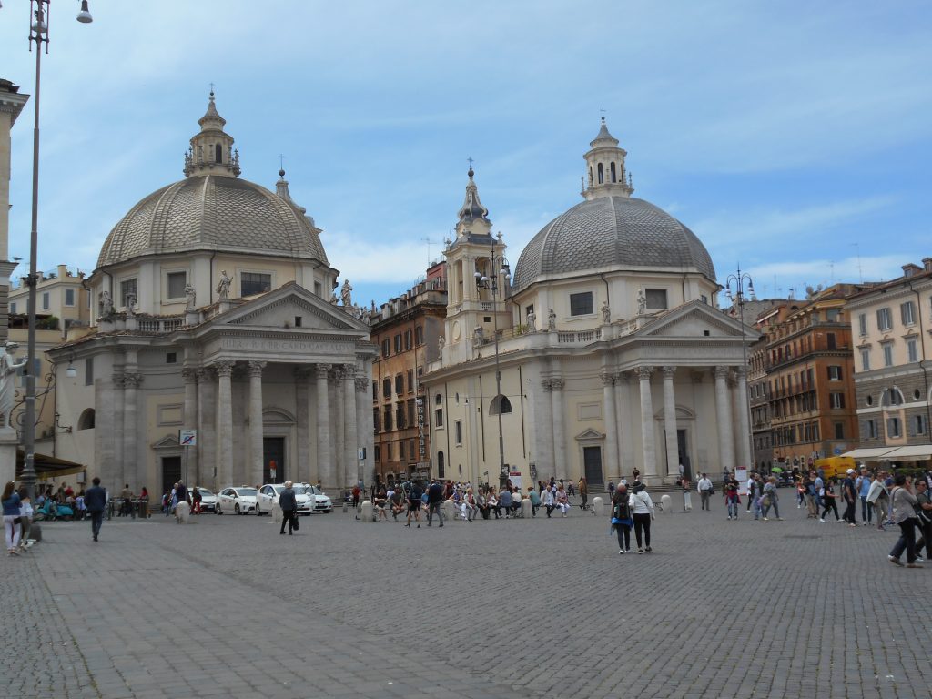 piazza del popolo chiese gemelle