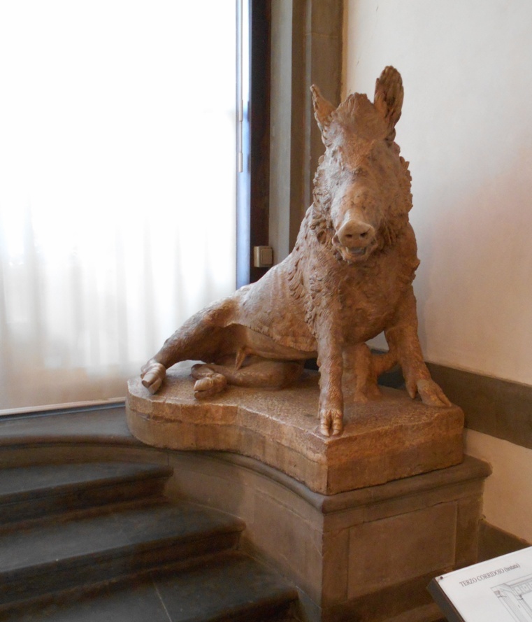Il Porcellino, originale scultura di epoca romana, Museo degli Uffizi