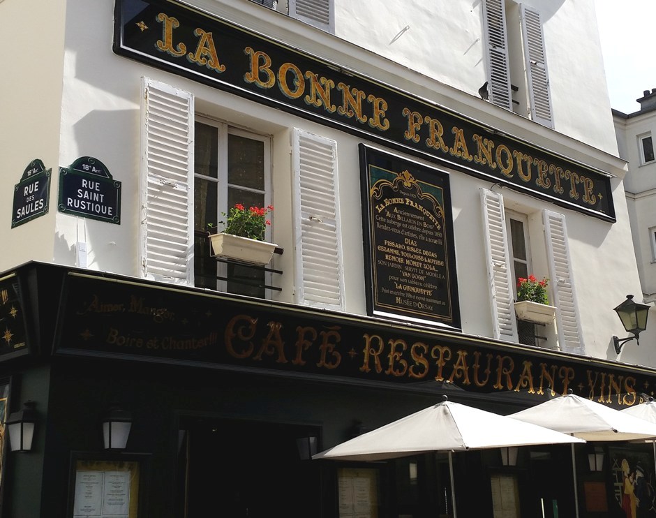 "La Bonne Franquette" storico locale di Montmartre