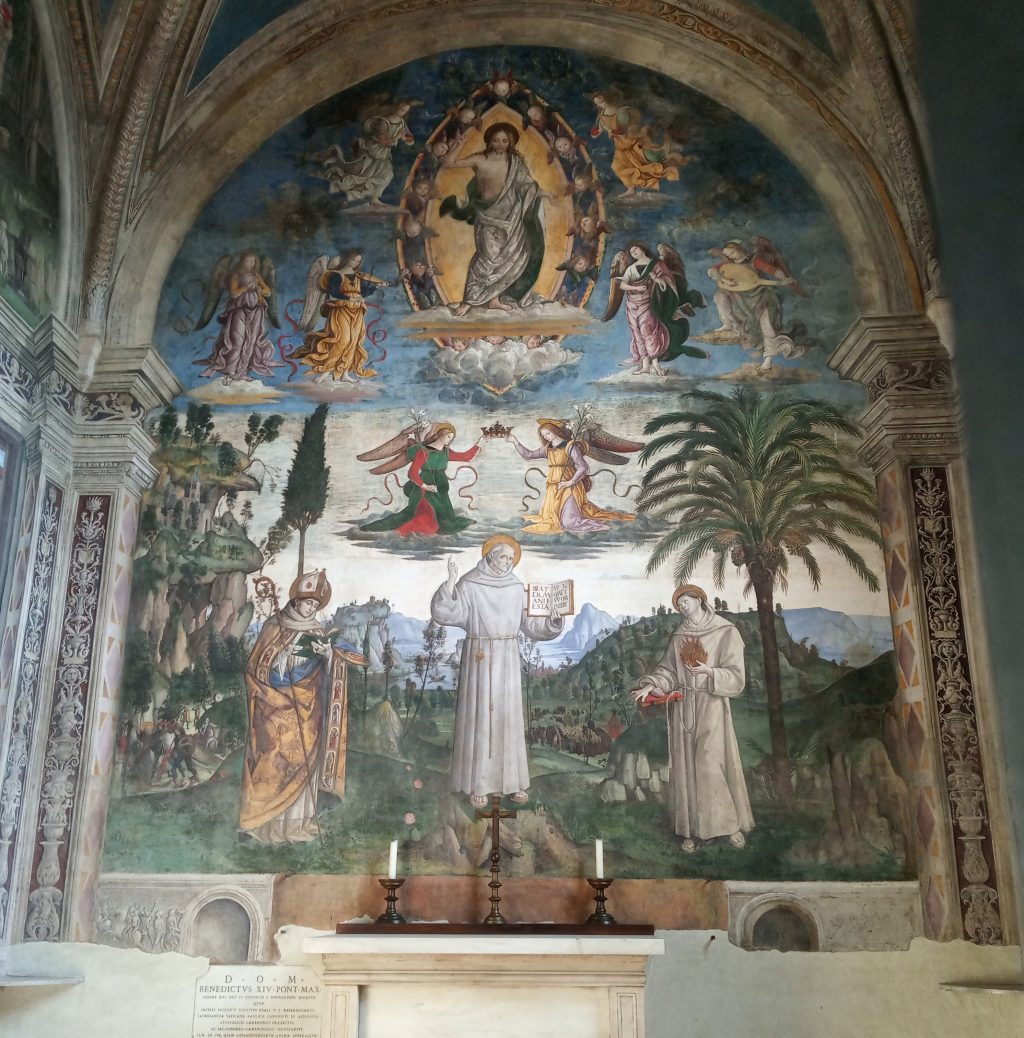 Affreschi raffiguranti la vita di San Bernardino, Pinturicchio, Basilica dell'Aracoeli, Roma