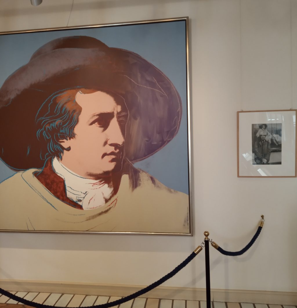 Ritratto di Goethe di Andy Wahrol, casa museo Roma