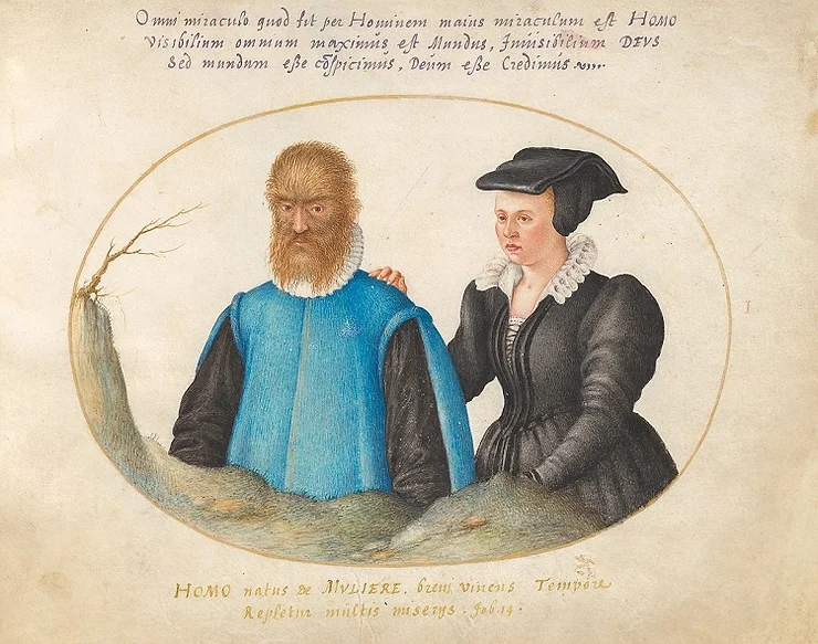 Petrus Gonsalvus e Chaterine Raffelin capodimonte