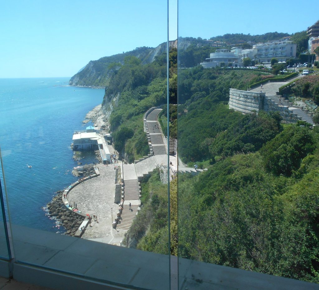 Il Passetto, vista dall'ascensore panoramico