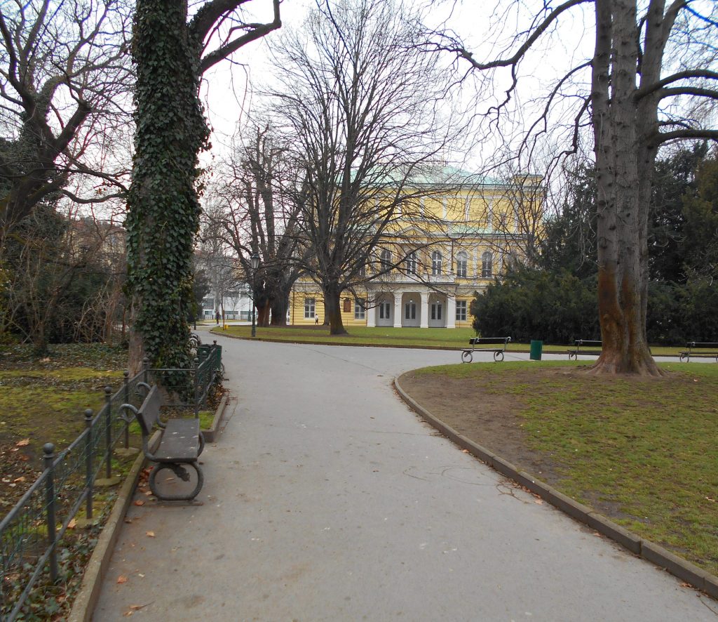 Slovanský ostrov, il parco e la villa
