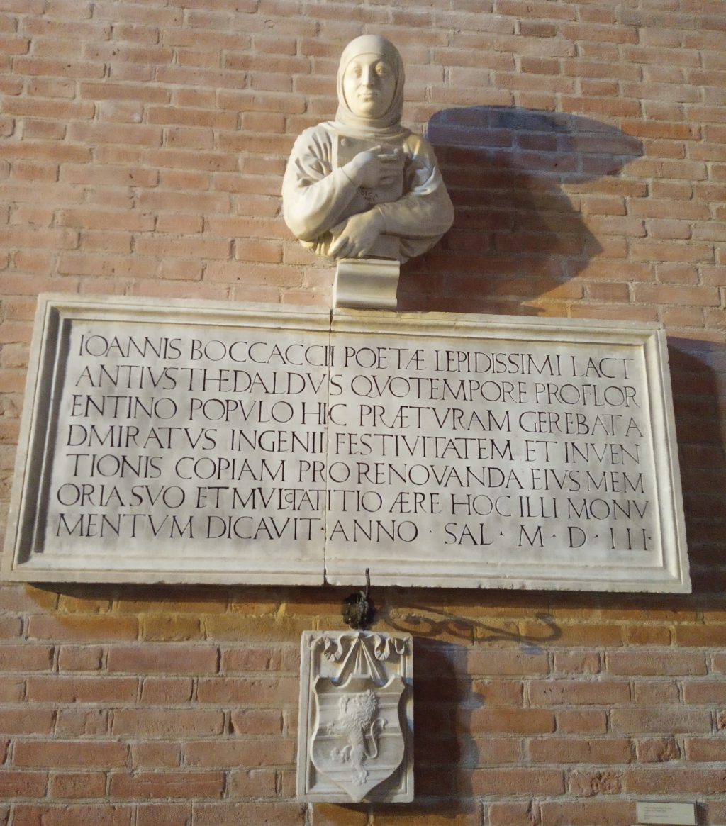 Cenotafio per il Boccaccio, Chiesa dei Santi Jacopo e Filippo, Certaldo 