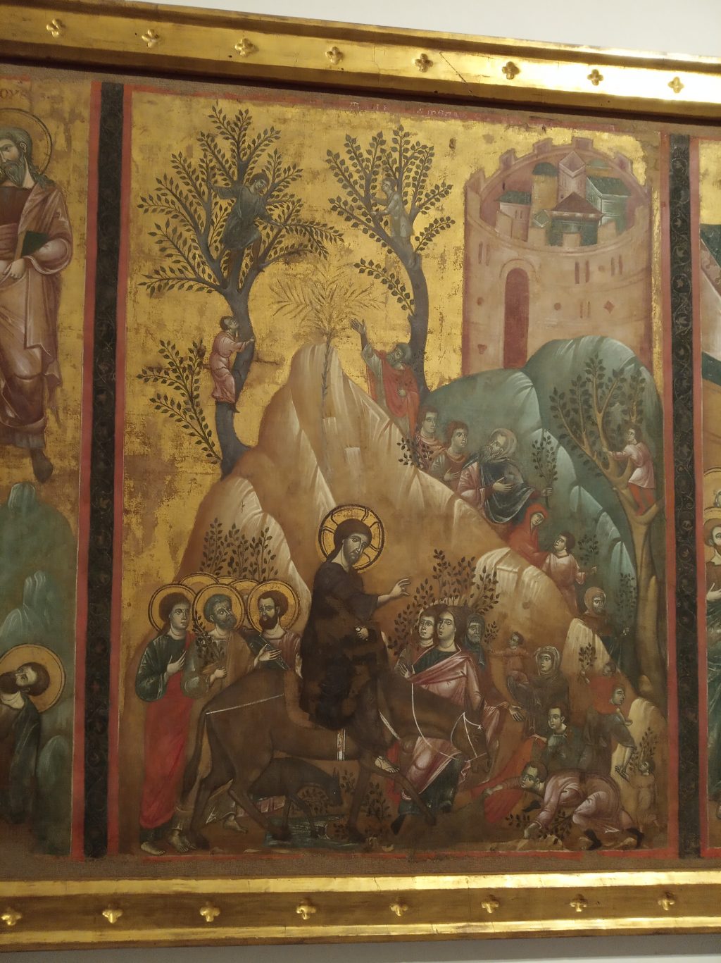Entrata in Gerusalemme, Guido da Siena, secolo XIII, pinacoteca di siena