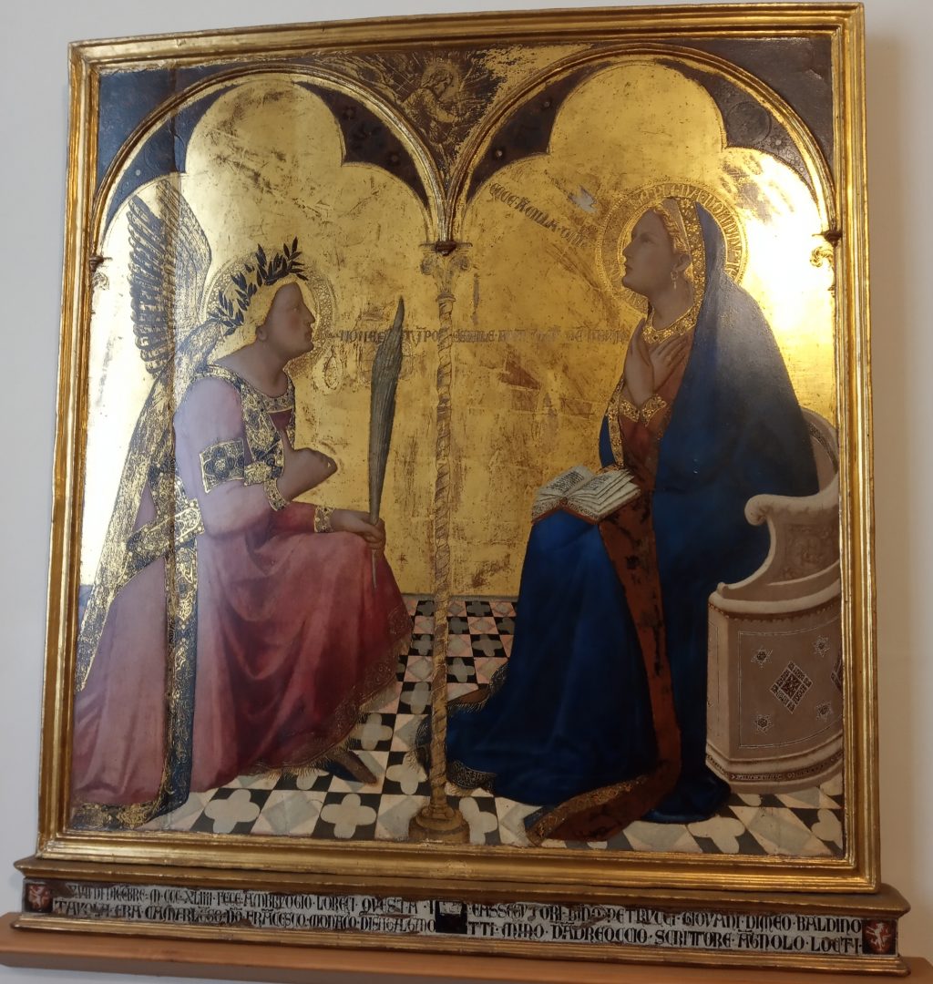Annunciazione, Ambrogio Lorenzetti, 1344, Pinacoteca