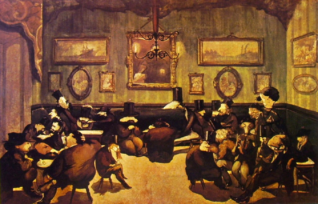 Il Caffè Michelangelo, Adriano Cecioni, 1866