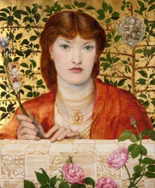Regina Cordium, Dante Gabriel Rossetti, 1866, Glasgow City Art Gallery