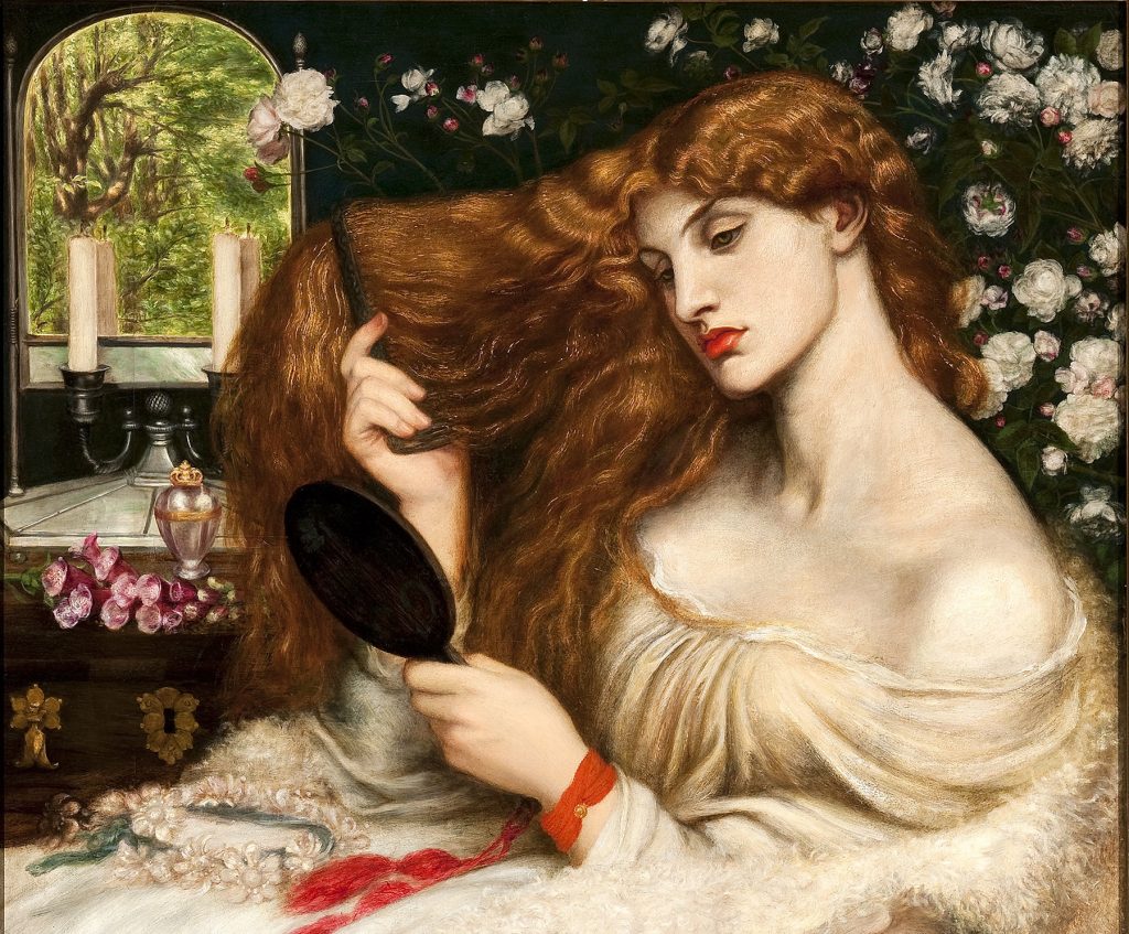 Fanny Cornforth come "Lady Lilith", Dante Gabriel Rossetti, 1866, Delaware Art Museum