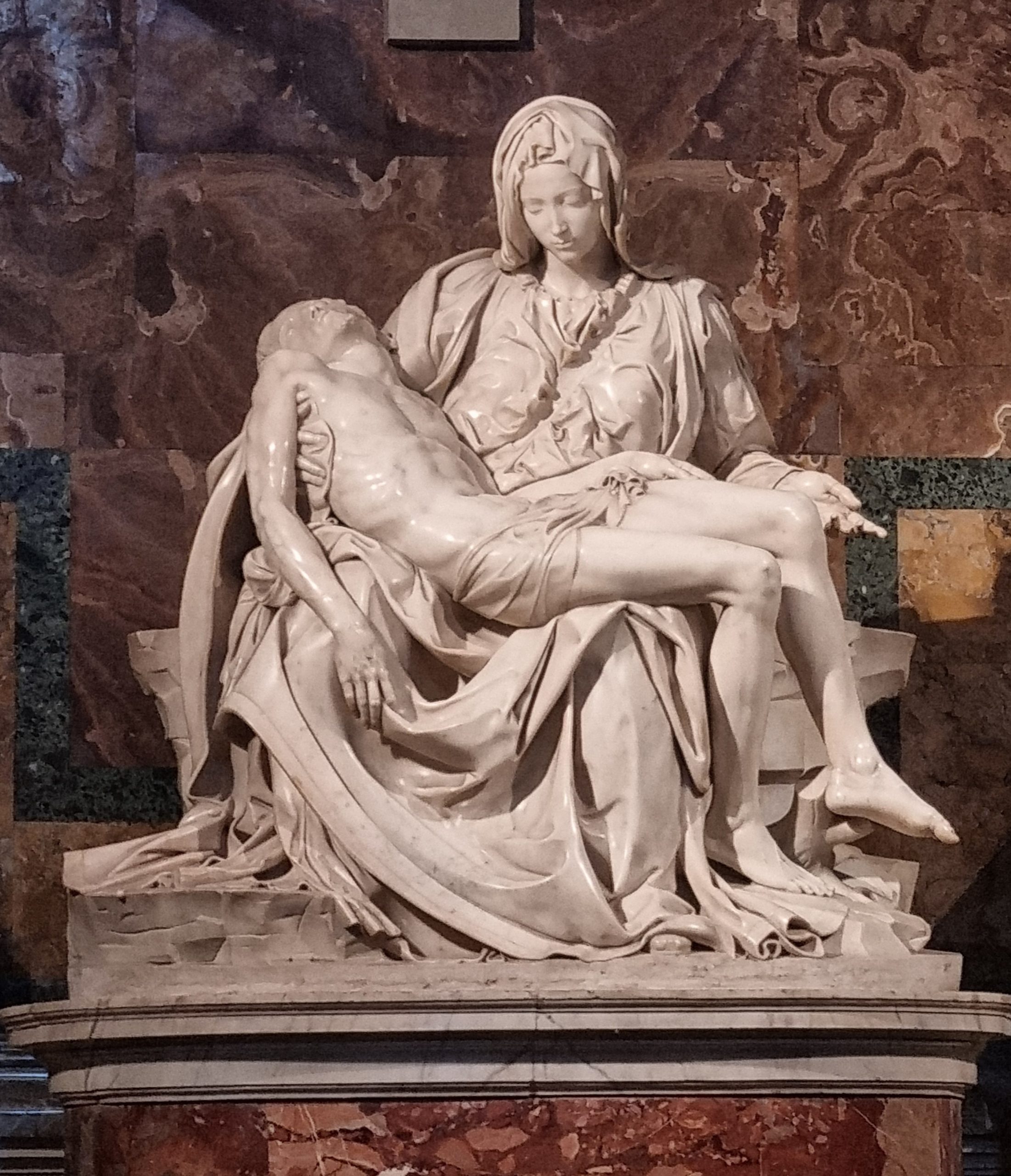 La Pietà Vaticana o della Febbre, Michelangelo, Basilica di San Pietro, Roma